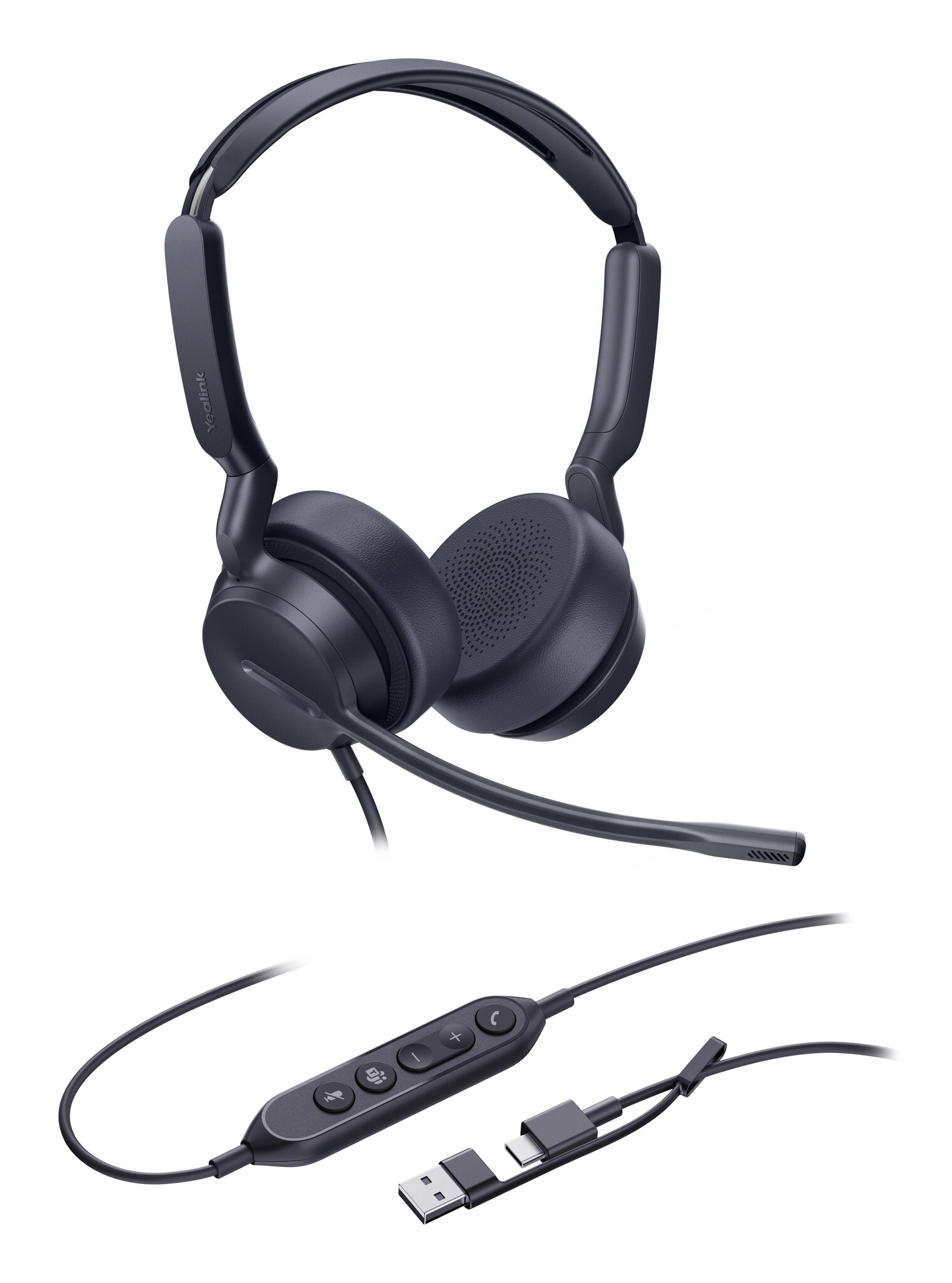 Yealink Yealink Dual Teams-headset met USB-C/A-aansluiting