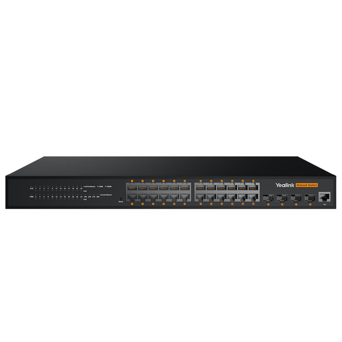 Yealink Yealink RCH240 Managed L2+ Gigabit Ethernet (10/100/1000) Power over Ethernet (PoE) Zwart