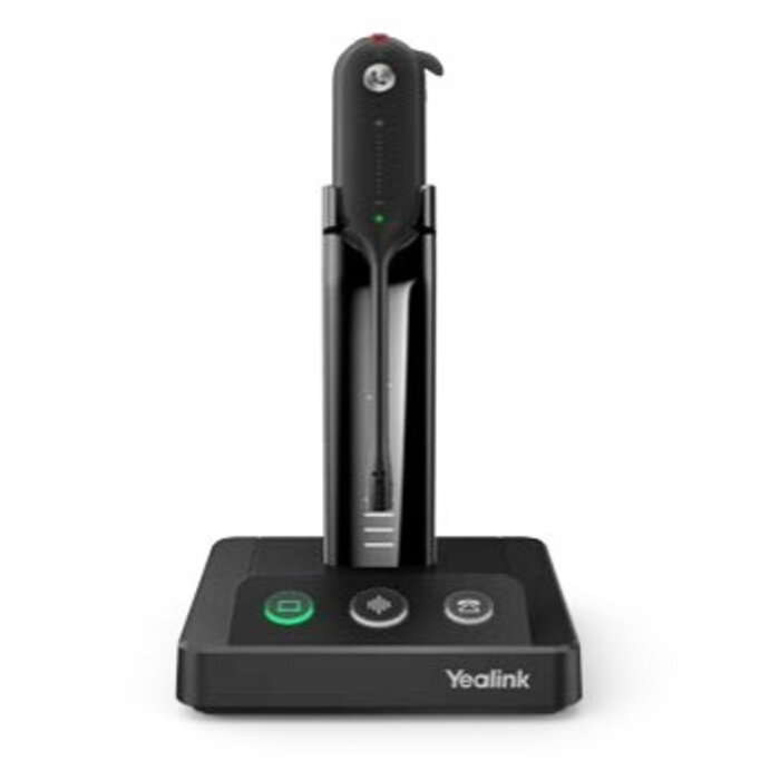 Yealink Yealink WH63 Portable UC Headset Draadloos oorhaak, Hoofdband, Neckband Kantoor/callcenter Oplaadhouder Zwart
