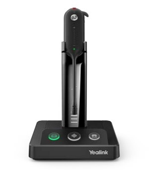 Yealink Yealink WH63 Portable UC Headset Draadloos oorhaak, Hoofdband, Neckband Kantoor/callcenter Oplaadhouder Zwart