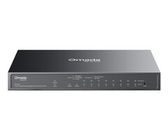 TP-Link TP-Link Omada ES210GP netwerk-switch Managed L2 Gigabit Ethernet (10/100/1000) Power over Ethernet (PoE) DIN-rail Zwart