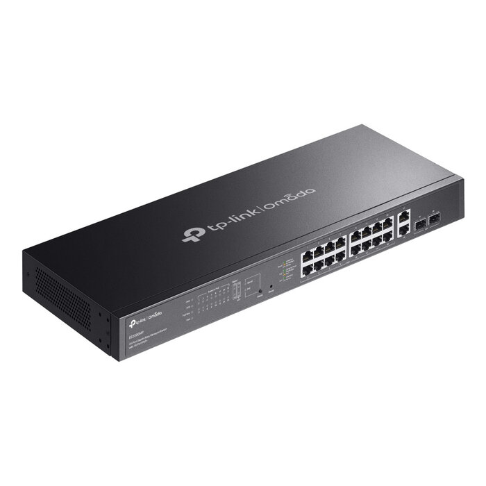 TP-Link TP-Link Omada ES220GMP netwerk-switch Managed L2 Gigabit Ethernet (10/100/1000) Power over Ethernet (PoE) Zwart