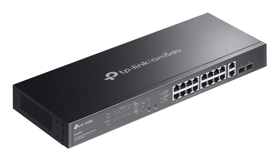 TP-Link TP-Link Omada ES220GMP netwerk-switch Managed L2 Gigabit Ethernet (10/100/1000) Power over Ethernet (PoE) Zwart