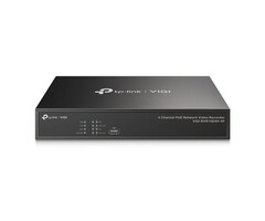 TP-Link TP-Link VIGI NVR1004H-4P Netwerk Video Recorder (NVR) Zwart