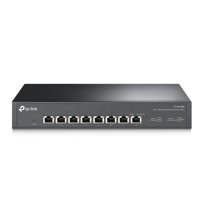 TP-Link TP-Link TL-SX1008 netwerk-switch Unmanaged 10G Ethernet (100/1000/10000) 1U Zwart