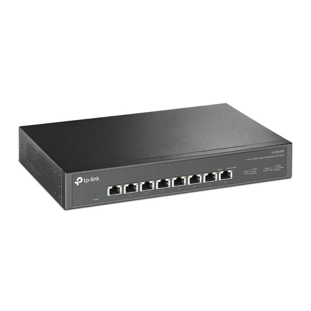 TP-Link TP-Link TL-SX1008 netwerk-switch Unmanaged 10G Ethernet (100/1000/10000) 1U Zwart