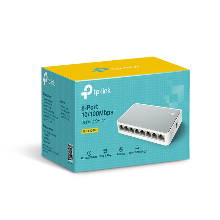 TP-Link TP-Link TL-SF1008D netwerk-switch Unmanaged Fast Ethernet (10/100) Wit