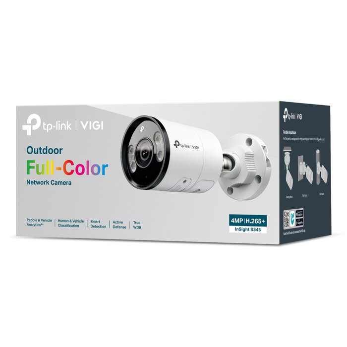 TP-Link TP-Link INSIGHT S345 Bullet IP-beveiligingscamera Buiten 2688 x 1520 Pixels Muur