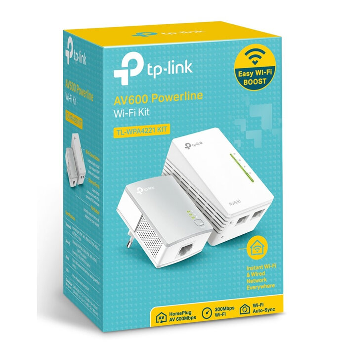 TP-Link TP-Link AV600 600 Mbit/s Ethernet LAN Wifi Wit 1 stuk(s)