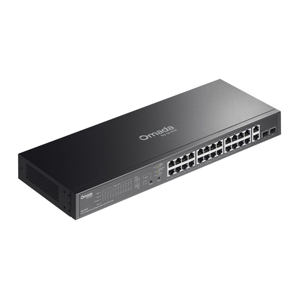TP-Link TP-Link ES228GP netwerk-switch Managed L2 Gigabit Ethernet (10/100/1000) Power over Ethernet (PoE) Zwart