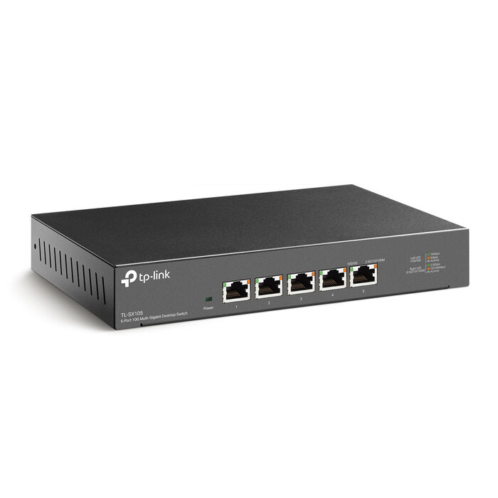 TP-Link TP-Link TL-SX105 netwerk-switch Unmanaged 10G Ethernet (100/1000/10000) Zwart