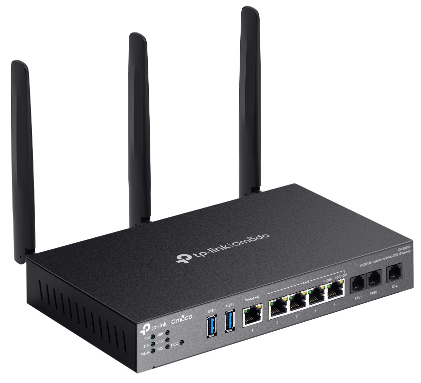 TP-Link TP-Link Omada DR3220v-4G draadloze router Gigabit Ethernet Dual-band (2.4 GHz / 5 GHz) Zwart
