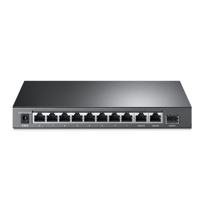 TP-Link TP-Link TL-SG1210MP netwerk-switch Unmanaged Gigabit Ethernet (10/100/1000) Power over Ethernet (PoE) Zwart
