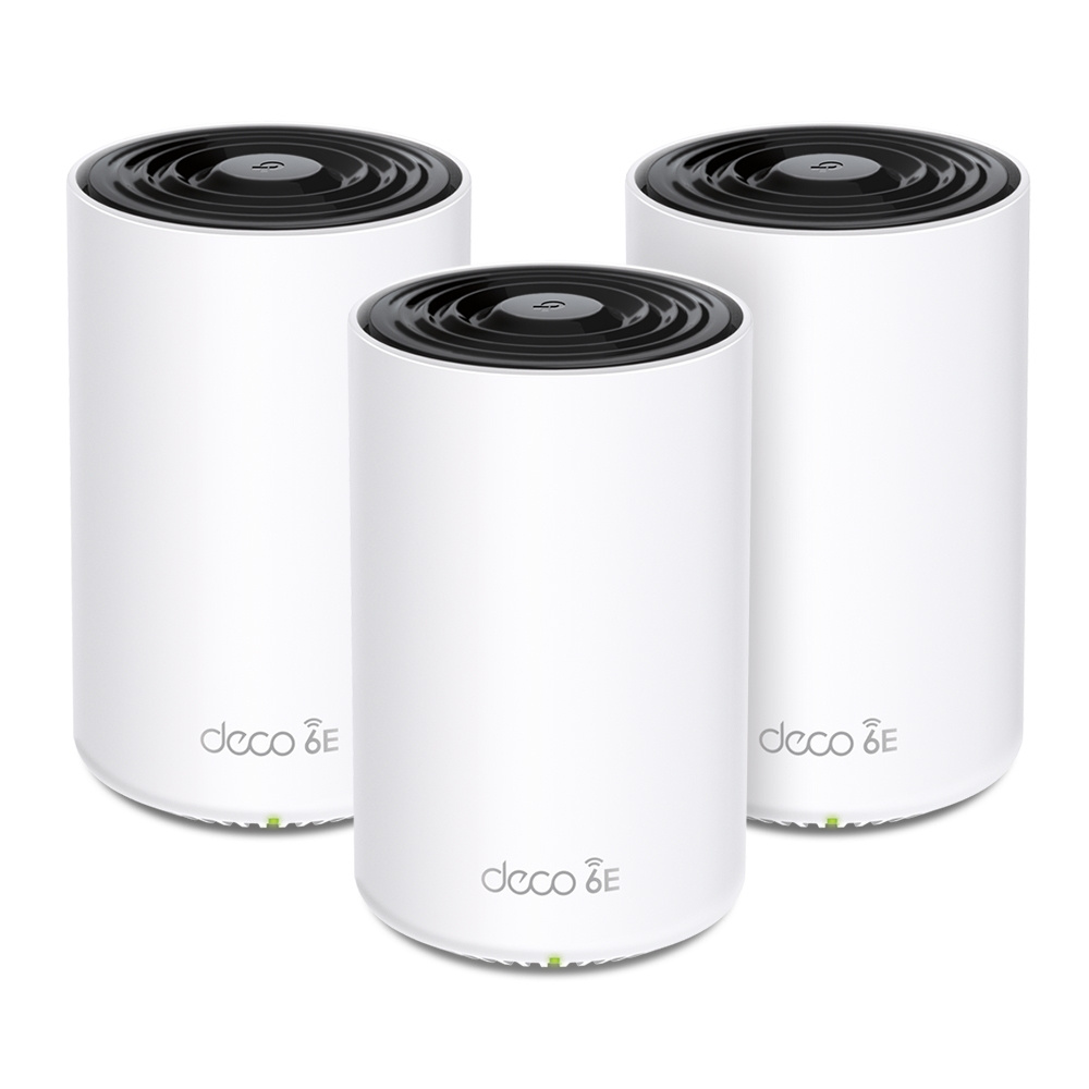 TP-Link TP-Link Deco XE75 Pro (3-pack) Tri-band (2,4 GHz / 5 GHz / 6 GHz) Wi-Fi 6E (802.11ax) Wit Intern