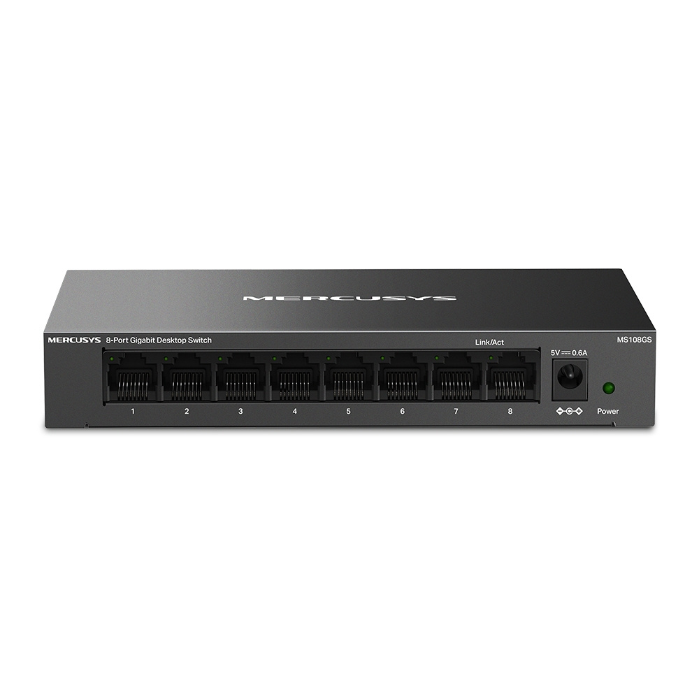 TP-Link Mercusys MS108GS netwerk-switch Unmanaged Gigabit Ethernet (10/100/1000) Zwart