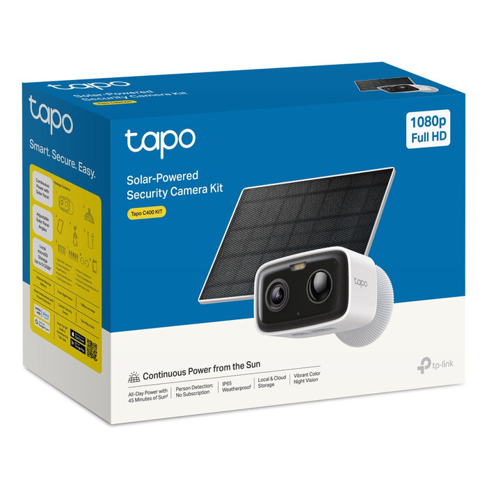 TP-Link TP-Link Tapo C400 KIT Doos IP-beveiligingscamera Buiten 1920 x 1080 Pixels Muur