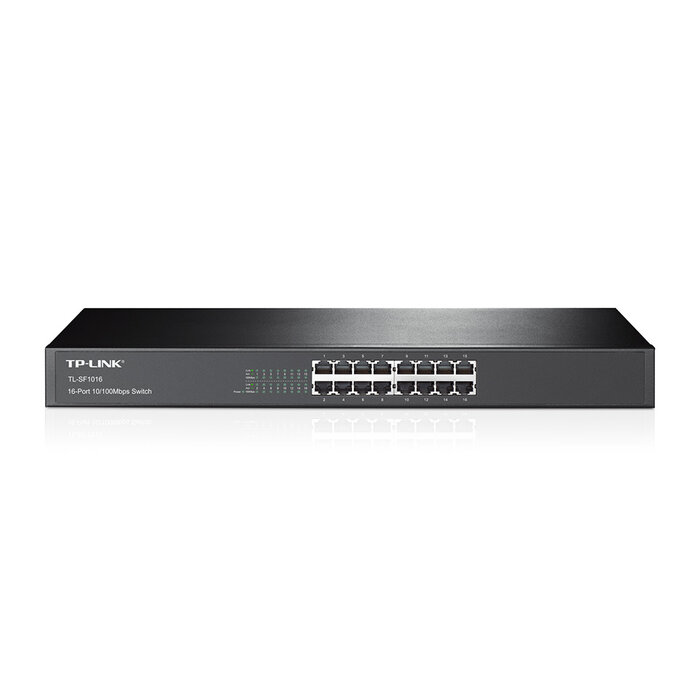 TP-Link TP-Link TL-SF1016 netwerk-switch Unmanaged Fast Ethernet (10/100) 1U Zwart
