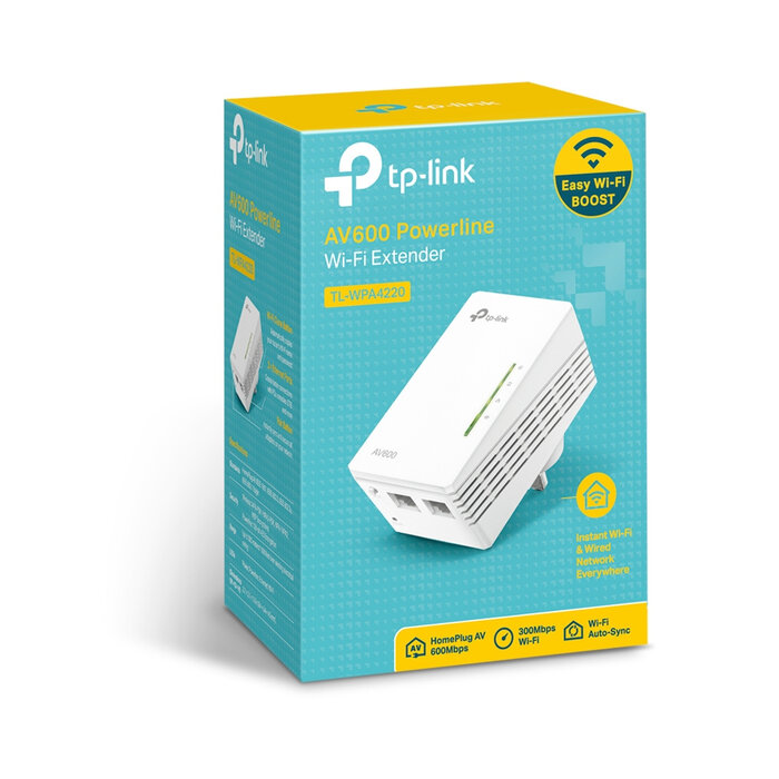 TP-Link TP-Link TL-WPA4220 600 Mbit/s Ethernet LAN Wifi Wit 1 stuk(s)