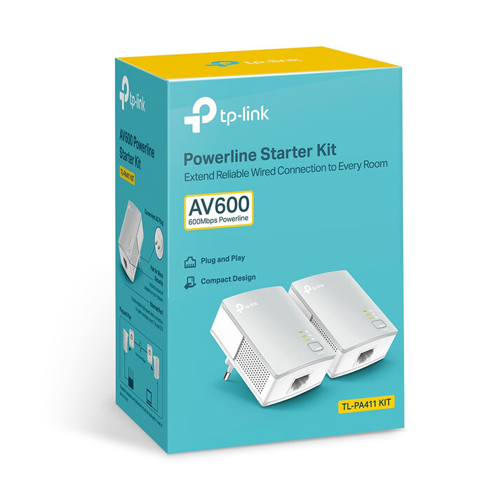 TP-Link TP-Link PA411KIT 500 Mbit/s Ethernet LAN Wit 2 stuk(s)