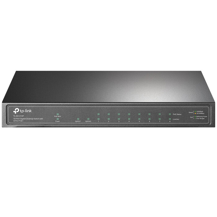 TP-Link TP-Link TL-SG1210P netwerk-switch Unmanaged Gigabit Ethernet (10/100/1000) Power over Ethernet (PoE) Grijs