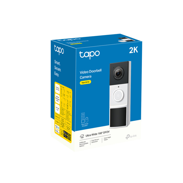 TP-Link TP-Link Tapo D210 Zwart, Wit