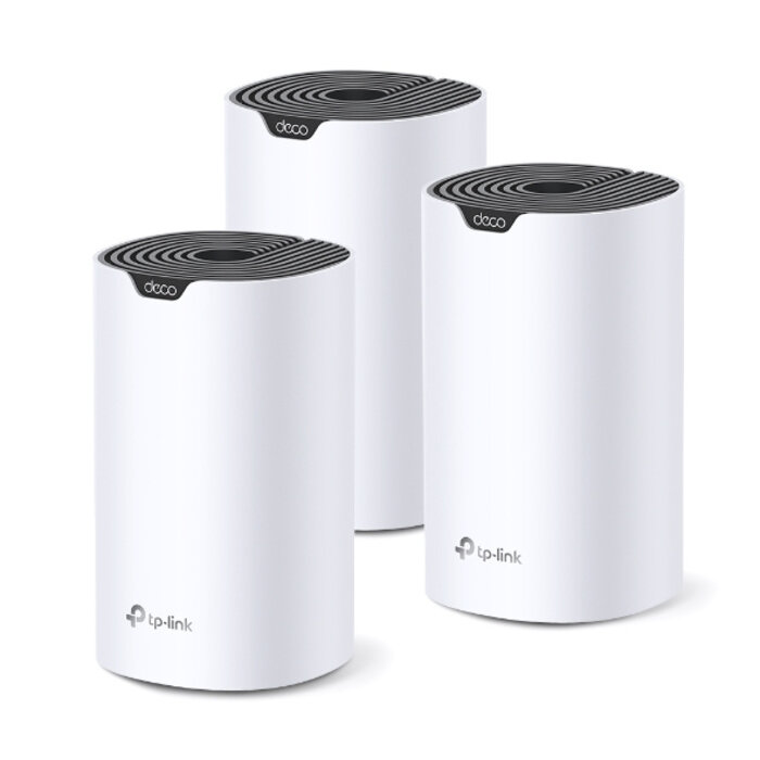 TP-Link TP-Link Deco S7 (3-pack) Dual-band (2.4 GHz / 5 GHz) Wi-Fi 5 (802.11ac) Wit, Zwart Intern