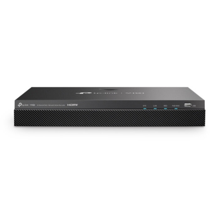 TP-Link TP-Link VIGI NVR2008H-8MP Netwerk Video Recorder (NVR) Zwart