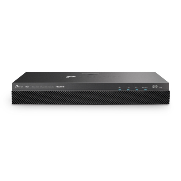 TP-Link TP-Link VIGI NVR2008H-8MP Netwerk Video Recorder (NVR) Zwart