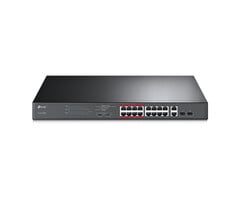 TP-Link TP-Link TL-SL1218MP netwerk-switch Unmanaged Fast Ethernet (10/100) Power over Ethernet (PoE) Zwart