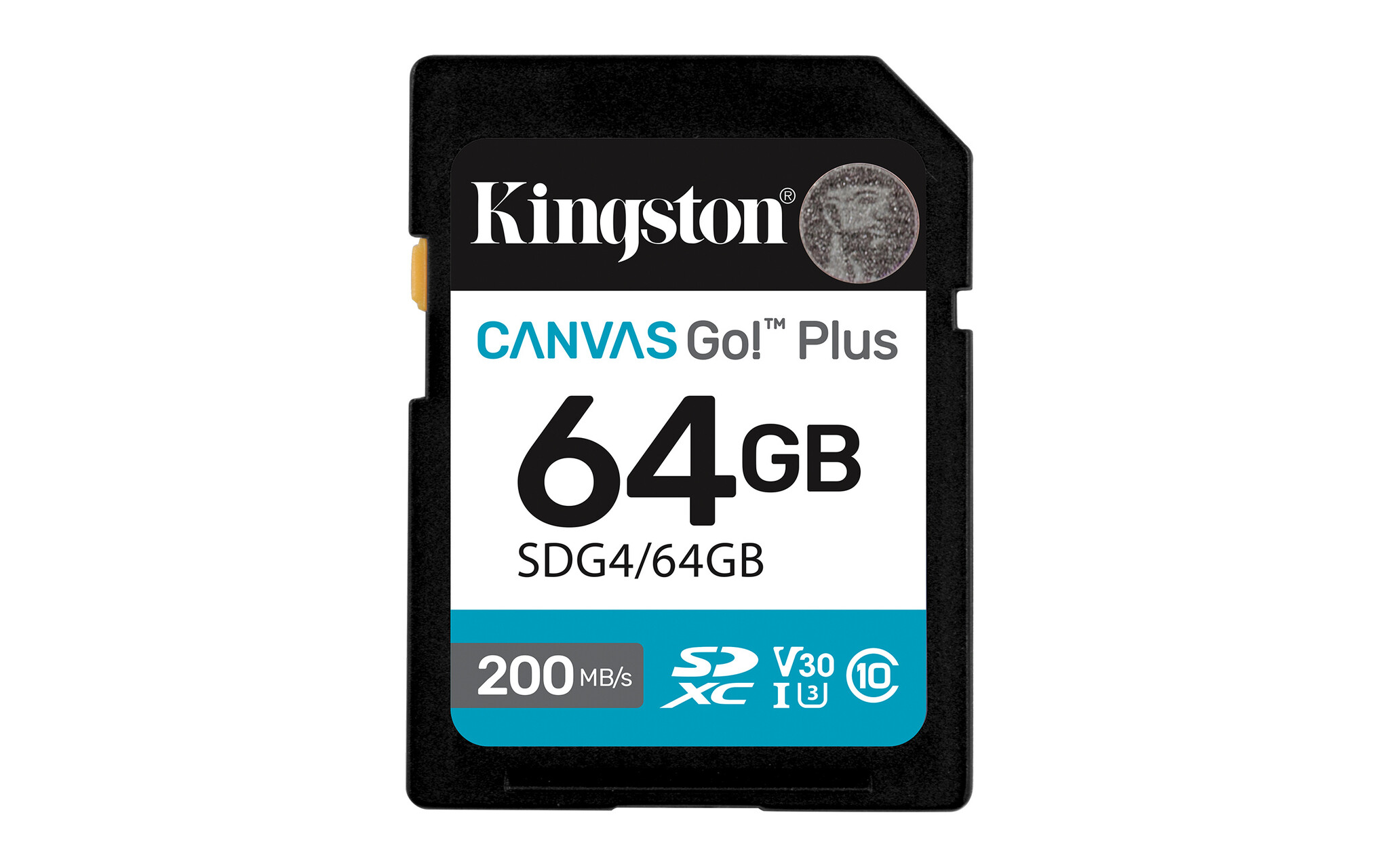 Kingston Kingston Technology Canvas Go! Plus 64GB SDXC Canvas Go Plus Gen4 200MB/s C10 UHS-I U3 V30