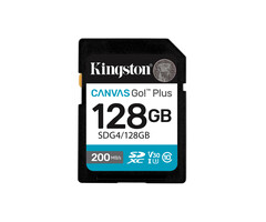Kingston Kingston Technology Canvas Go! Plus 128GB SDXC Canvas Go Plus Gen4 200MB/s C10 UHS-I U3 V30