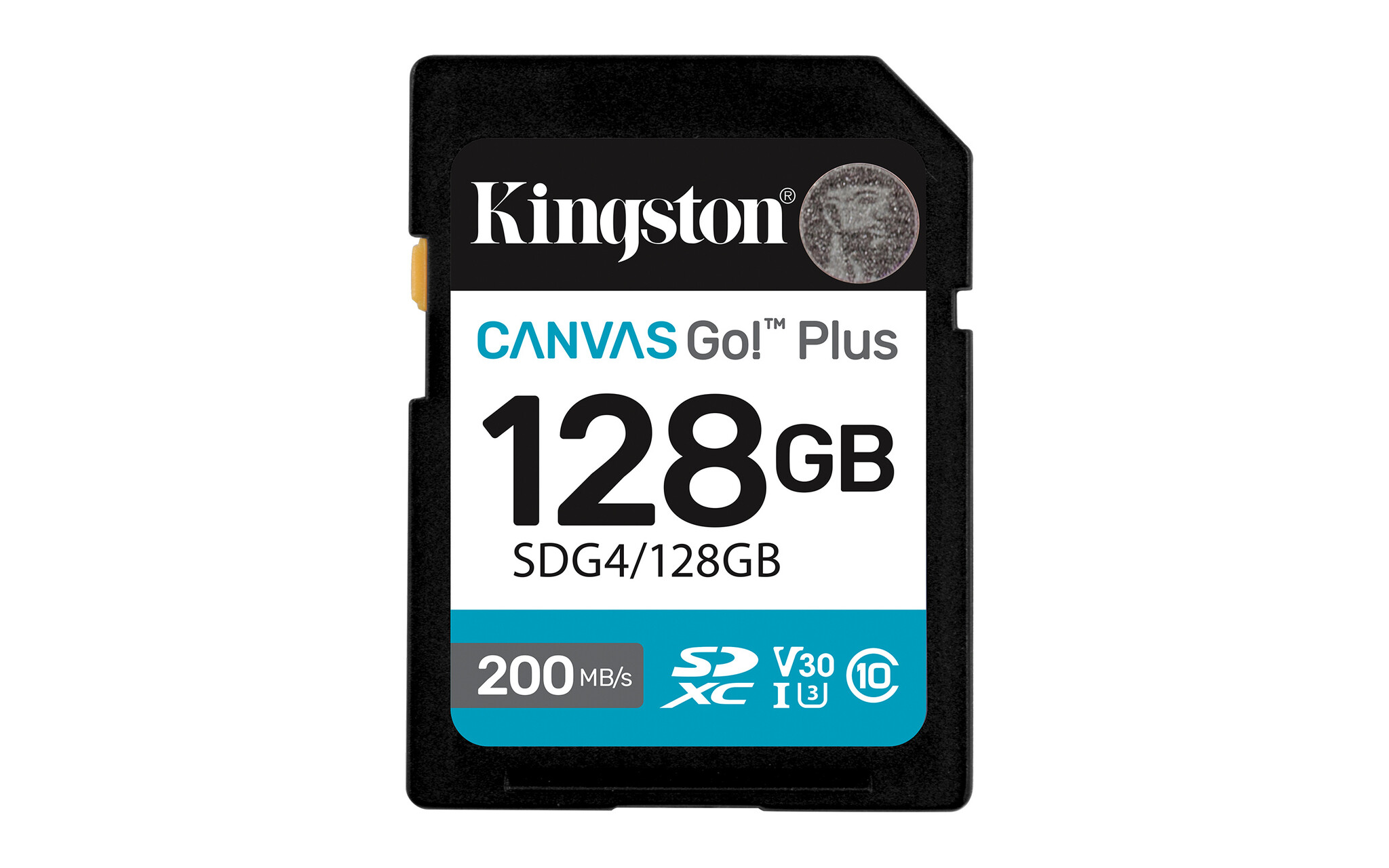 Kingston Kingston Technology Canvas Go! Plus 128GB SDXC Canvas Go Plus Gen4 200MB/s C10 UHS-I U3 V30