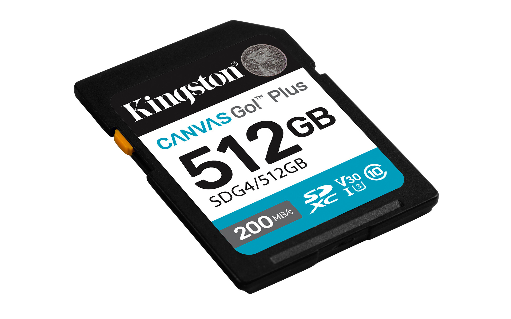 Kingston Kingston Technology Canvas Go! Plus 512GB SDXC Canvas Go Plus Gen4 200MB/s C10 UHS-I U3 V30