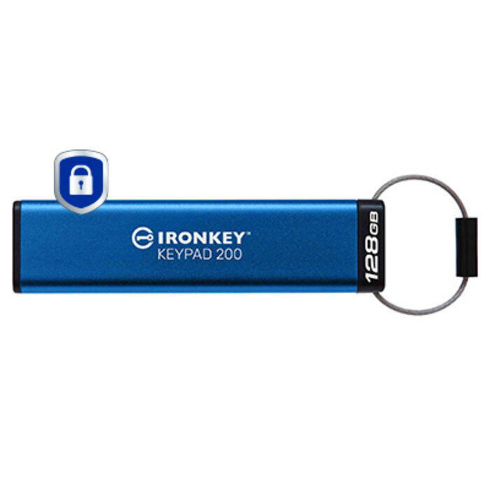 Kingston Kingston Technology IronKey 128GB Keypad 200, FIPS 140-3 Lvl 3 AES-256 versleuteld