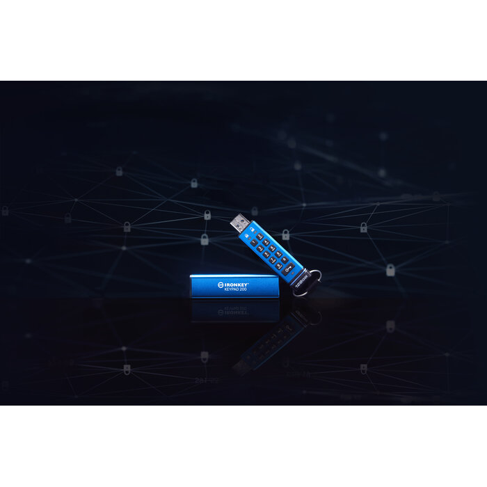 Kingston Kingston Technology IronKey 128GB Keypad 200, FIPS 140-3 Lvl 3 AES-256 versleuteld