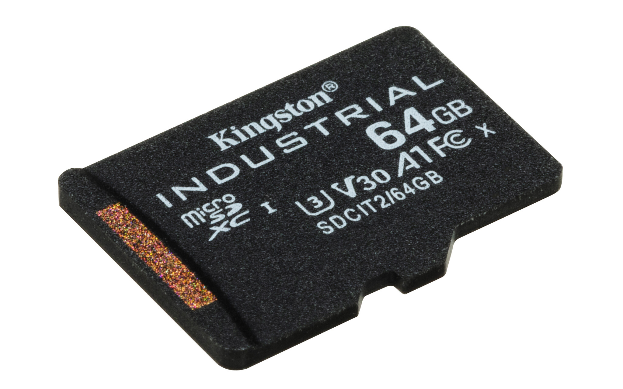 Kingston Kingston Technology 64GB microSDXC Industrial C10 A1 pSLC-kaart + SD-adapter
