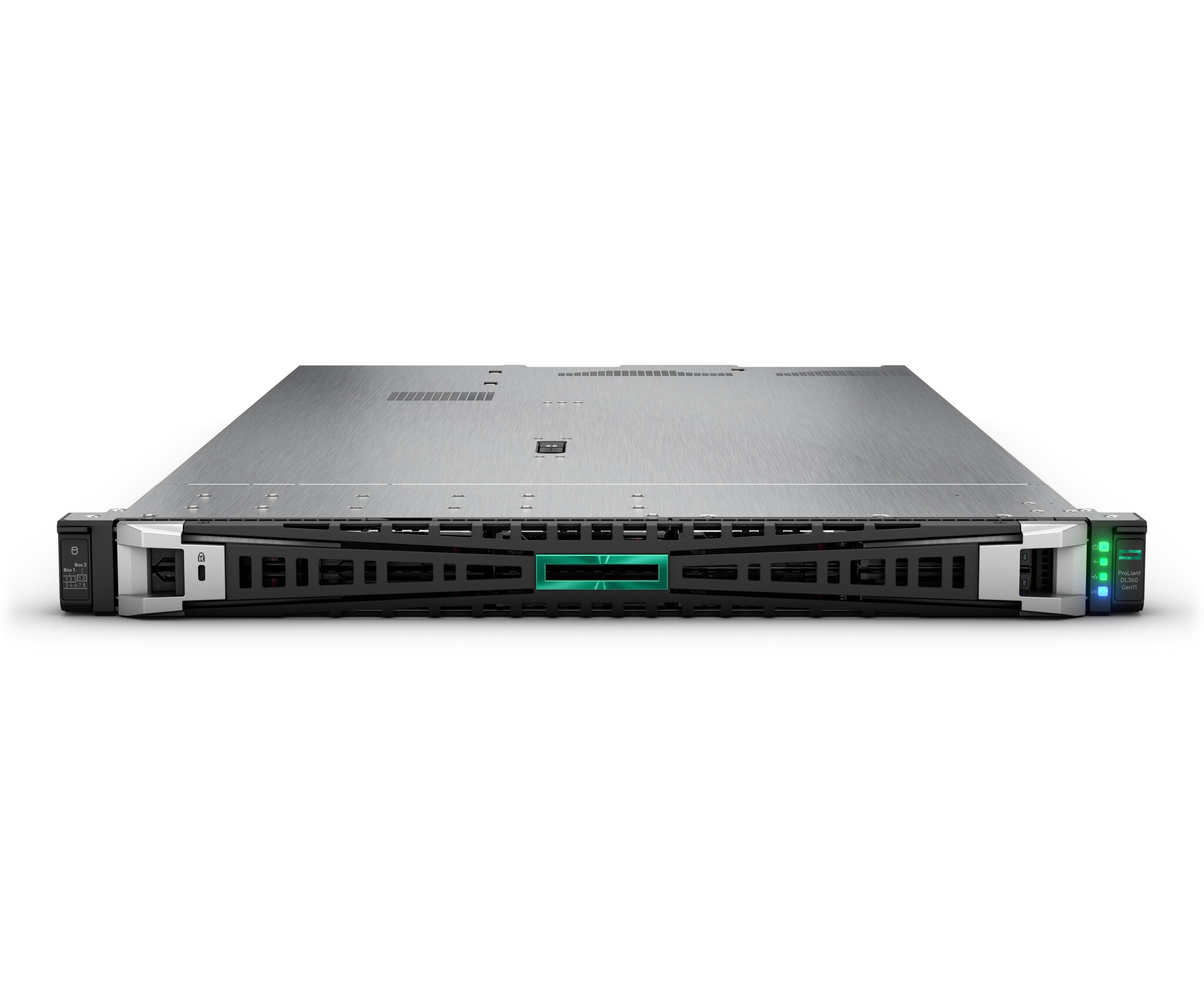 HP Enterprise HPE ProLiant DL360 Gen11 4510 2.4GHz 12c 1P 2x32GB-R 8SFF MR408i-o 2x960GB SSD 2x1000W PS EU server 1,92 TB Rack (1U) Intel® Xeon® Silver 2,4 GHz 64 GB DDR5-SDRAM 1000 W