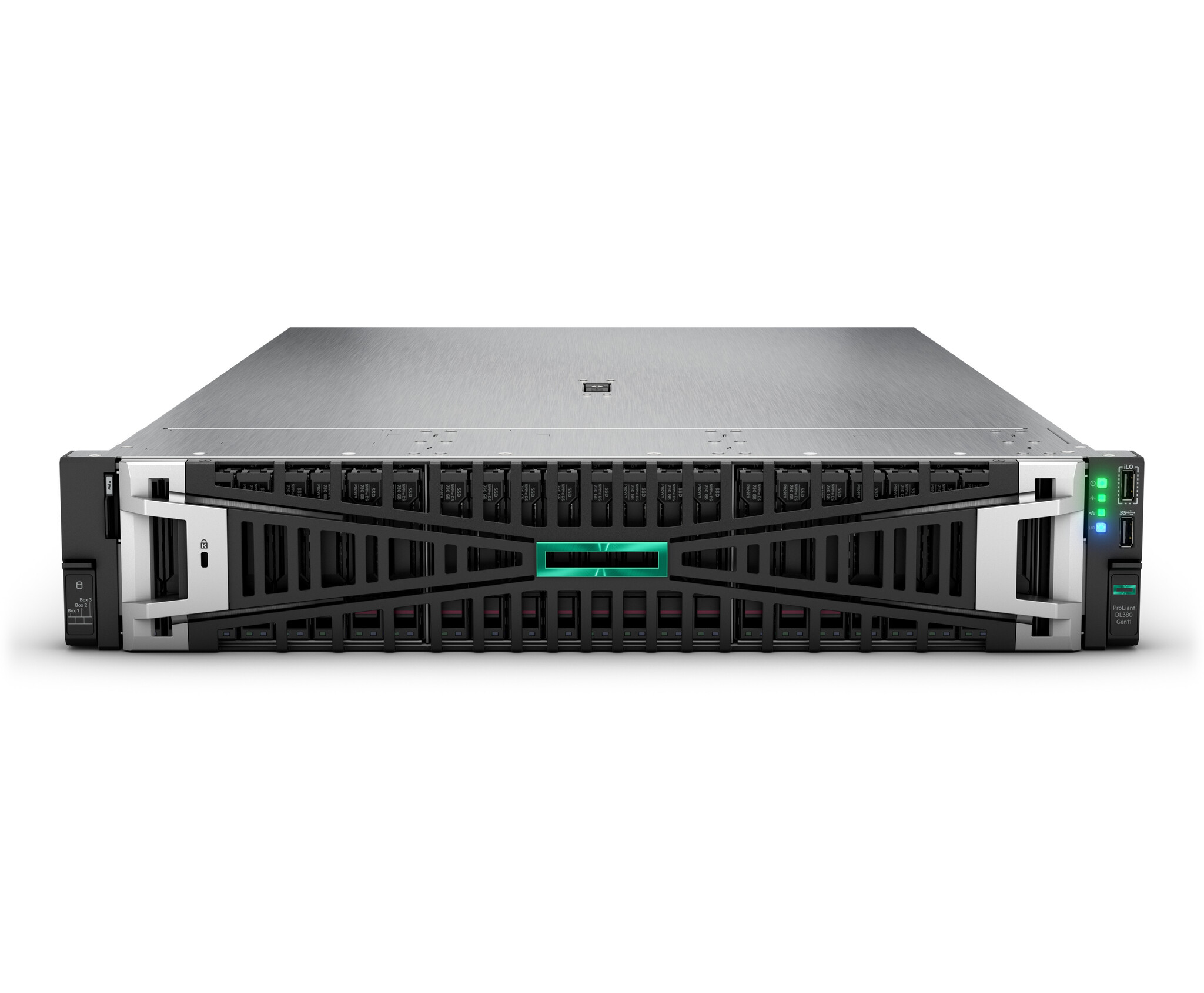 HP Enterprise HPE ProLiant DL380 Gen11 4510 2.4GHz 12c 1P 64GB-R 8SFF MR408i-o 2x960GB SSD 2x1000W PS EMEA server 1,92 TB Rack (2U) Intel® Xeon® Silver 2,4 GHz DDR5-SDRAM 1000 W