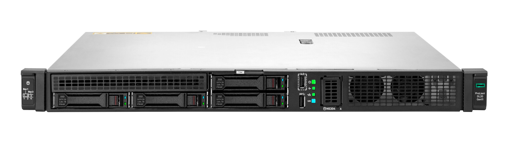 HP Enterprise HPE ProLiant DL20 Gen11 E-2436 2.9GHz 6c 1P 32GB-DR 4SFF VROC 2x480GB SATA SSD 800W RPS EU server 960 GB Rack (1U) Intel® Xeon® 2,9 GHz DDR5-SDRAM