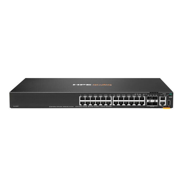 HP Enterprise HPE Aruba Networking CX 6200F 24G 4SFP+ Switch Managed L3 Gigabit Ethernet (10/100/1000) 1U