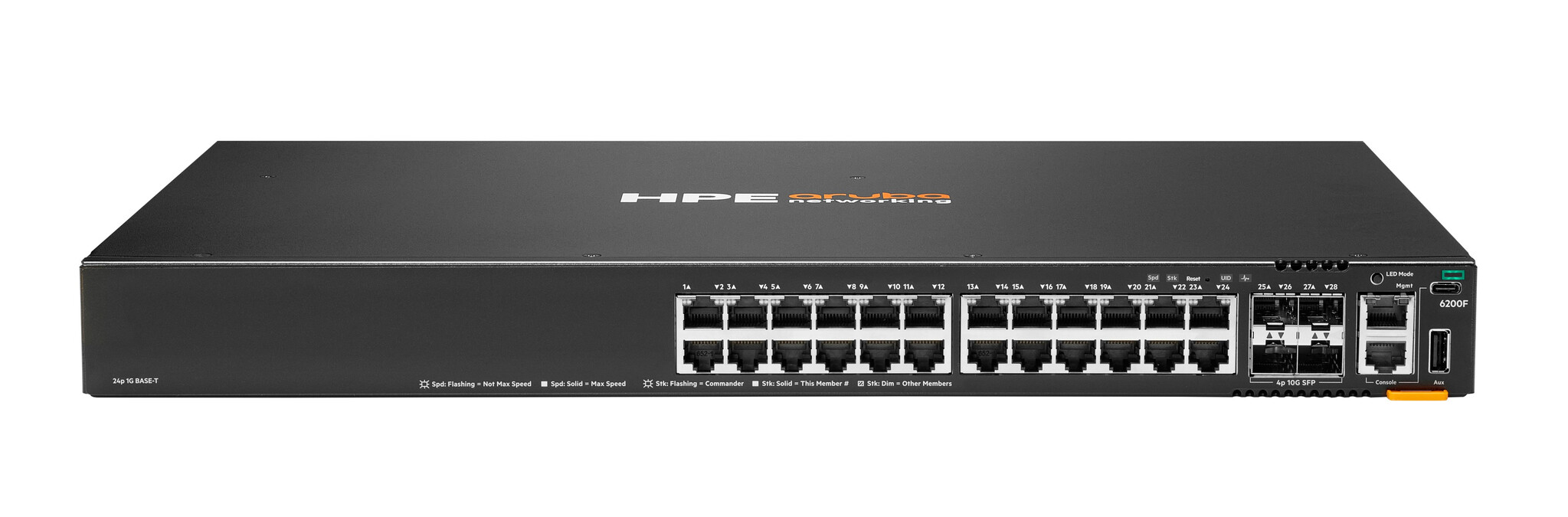 HP Enterprise HPE Aruba Networking CX 6200F 24G 4SFP+ Switch Managed L3 Gigabit Ethernet (10/100/1000) 1U
