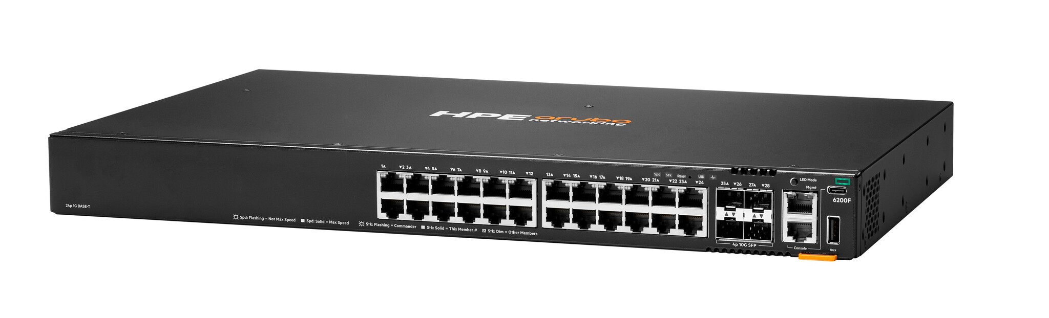 HP Enterprise HPE Aruba Networking CX 6200F 24G 4SFP+ Switch Managed L3 Gigabit Ethernet (10/100/1000) 1U