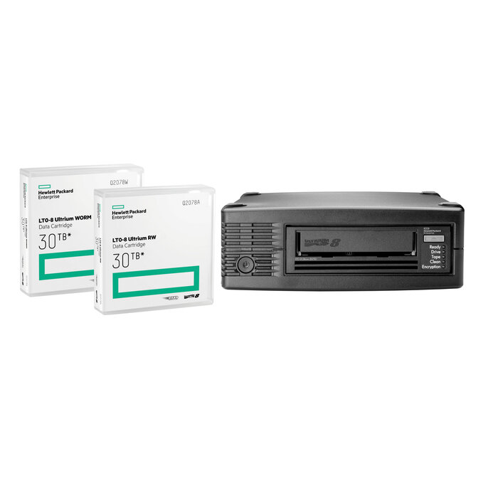 HP Enterprise HPE StoreEver LTO-8 Ultrium 30750 External Tape Drive Opslagschijf Tapecassette 12 GB