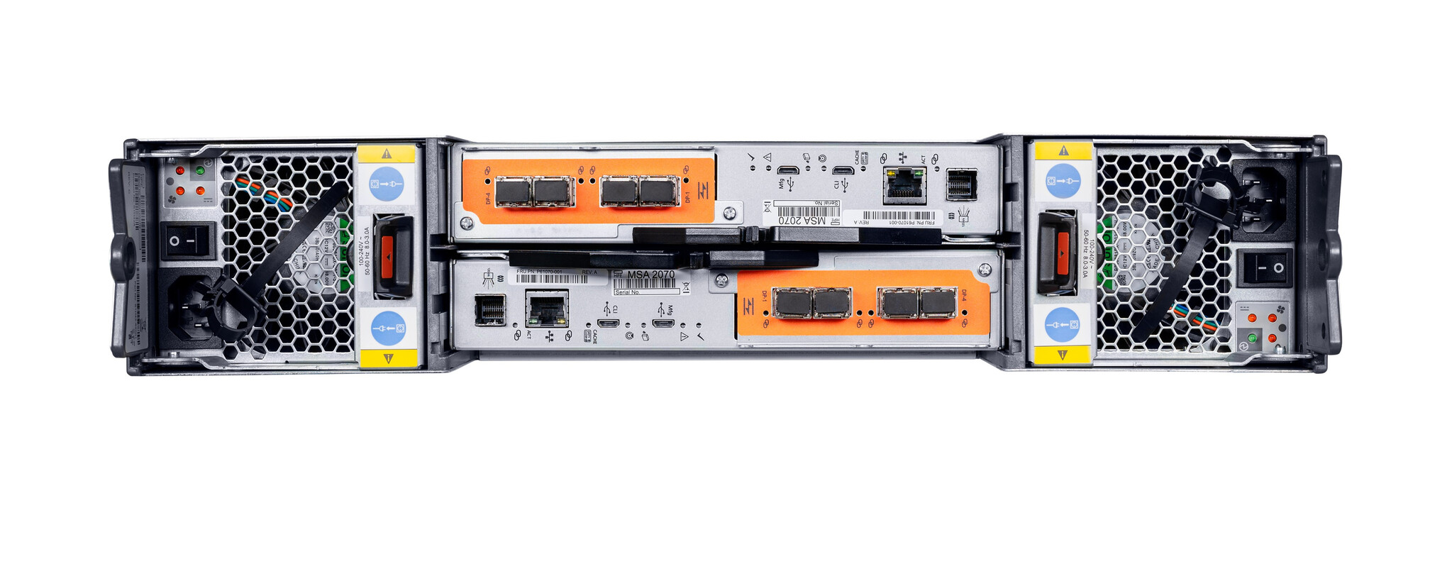 HP Enterprise HPE MSA 2070 SFF 2x16Gb FC 4-port Controller 12x1.92TB SSD 4x16Gb SFP FC XCVR 23TB Storage Array disk array Rack (2U)