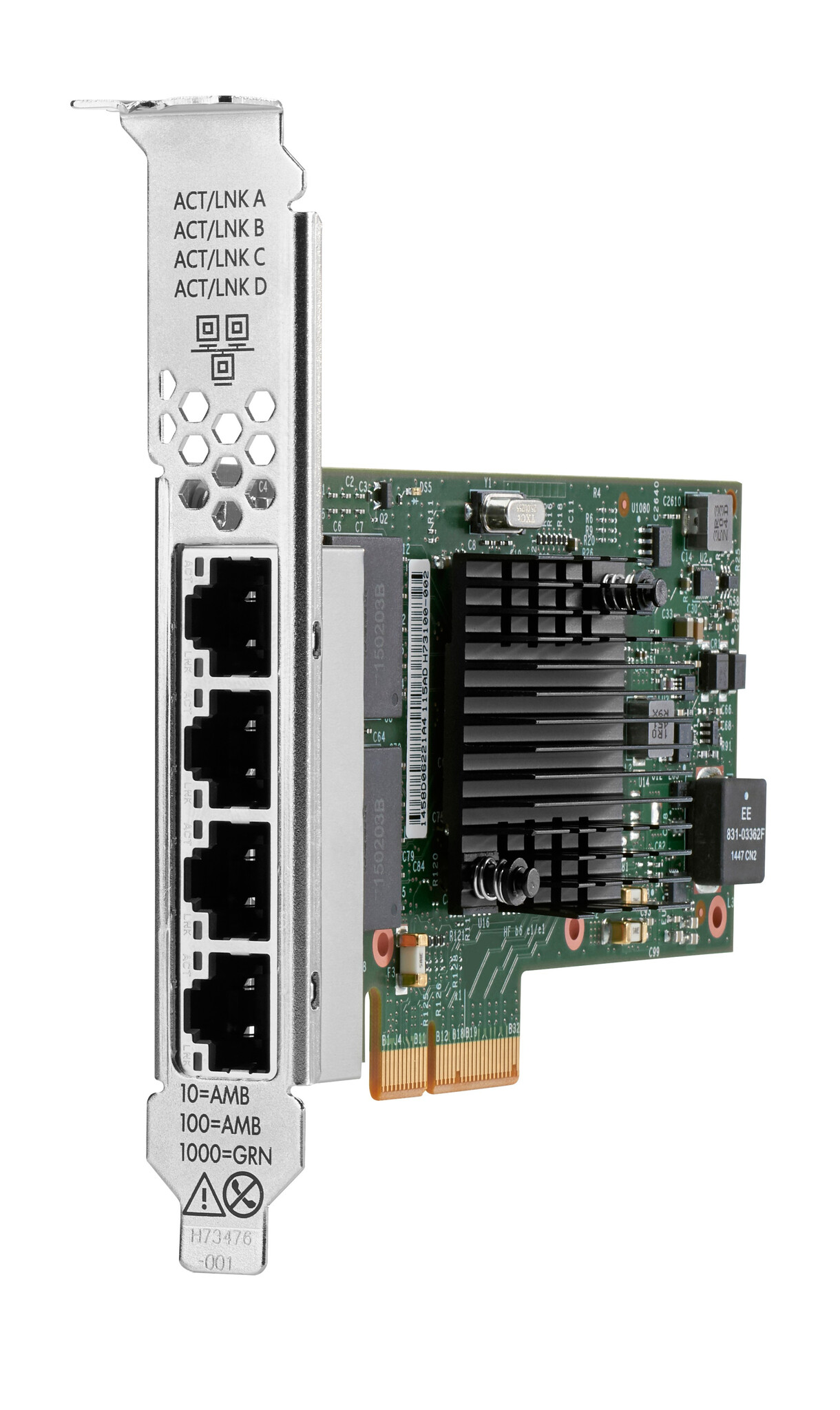 HP Enterprise HPE Intel I350-T4 Ethernet 1Gb 4-port BASE-T Adapter for Intern 1 Mbit/s