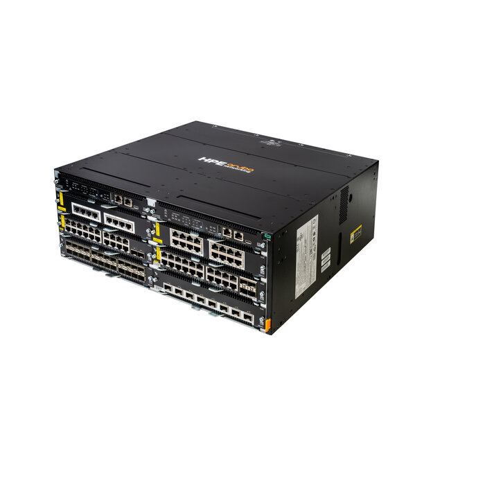 HP Enterprise HPE Aruba Networking CX 5420 6-slot Switch Managed L3 Power over Ethernet (PoE) 4U Zwart