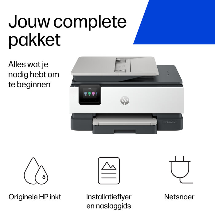 HP Enterprise HP OfficeJet Pro 8134e Draadloos All-in-One Kleur Printer, Instant Ink; Dubbelzijdig printen