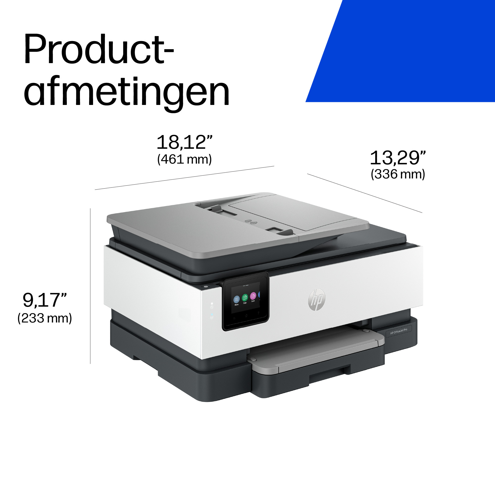 HP Enterprise HP OfficeJet Pro 8134e Draadloos All-in-One Kleur Printer, Instant Ink; Dubbelzijdig printen