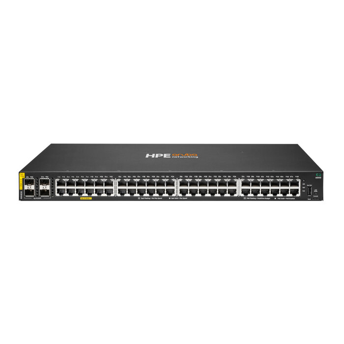 HP Enterprise HPE Aruba Networking CX 6000 Managed L2/L3 Gigabit Ethernet (10/100/1000) Power over Ethernet (PoE) 1U Zwart