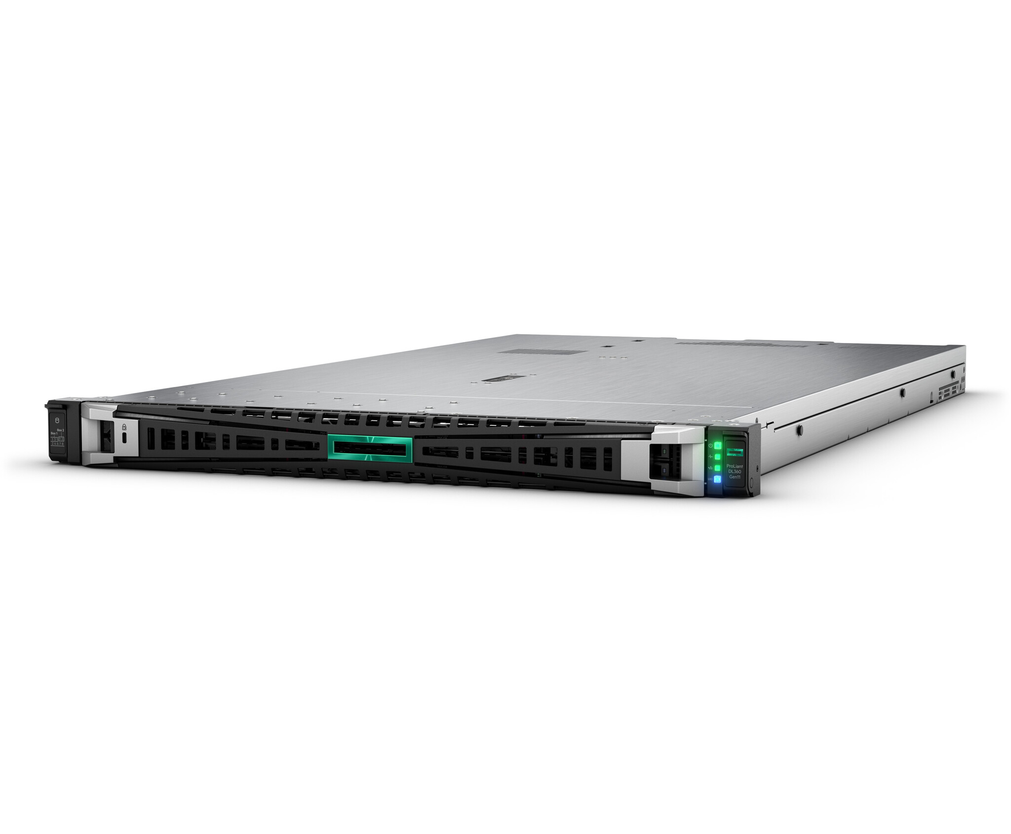 HP Enterprise HPE ProLiant DL360 Gen11 4510 2.4GHz 12c 1P 2x32GB-R 8SFF MR408i-o 2x960GB SSD 2x1000W PS EU server 1,92 TB Rack (1U) Intel® Xeon® Silver 2,4 GHz 64 GB DDR5-SDRAM 1000 W